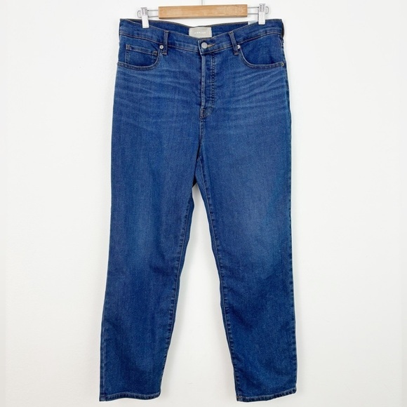 Everlane Cigarette High Rise Straight Denim Jeans Size 32R - Picture 3 of 14